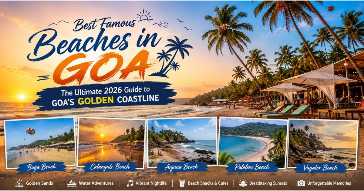 Read more about the article Best Famous Beaches in Goa: The Ultimate 2026 Guide to Goa’s Golden Coastline